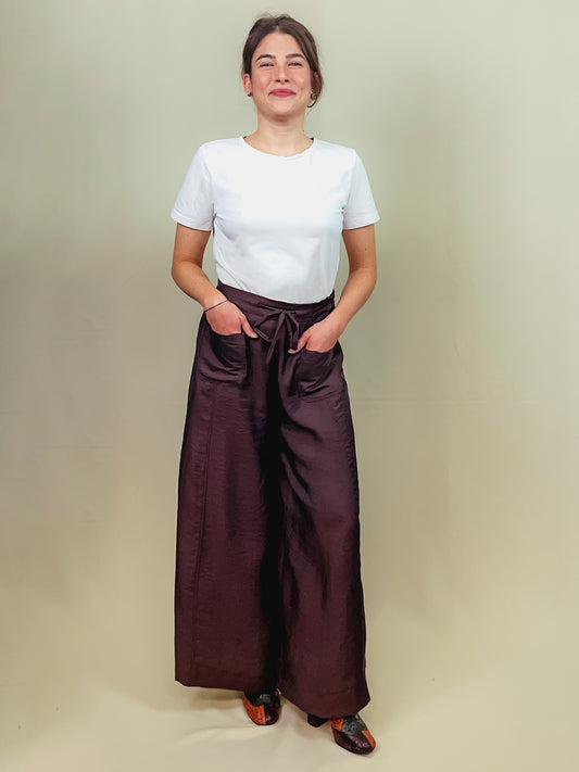 Pantalon Suzanne | Petrol Brown