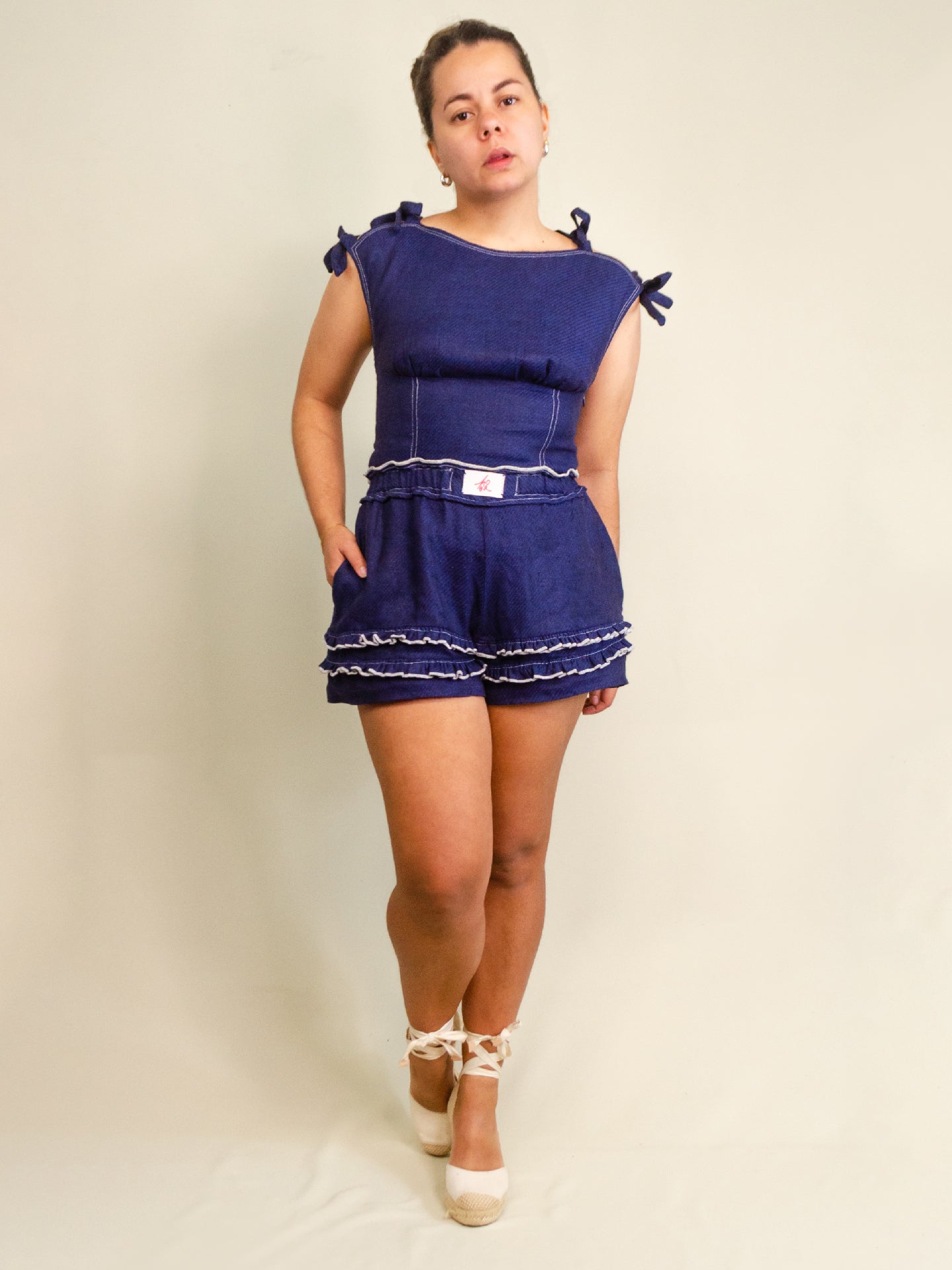 Short Frannie | Indigo