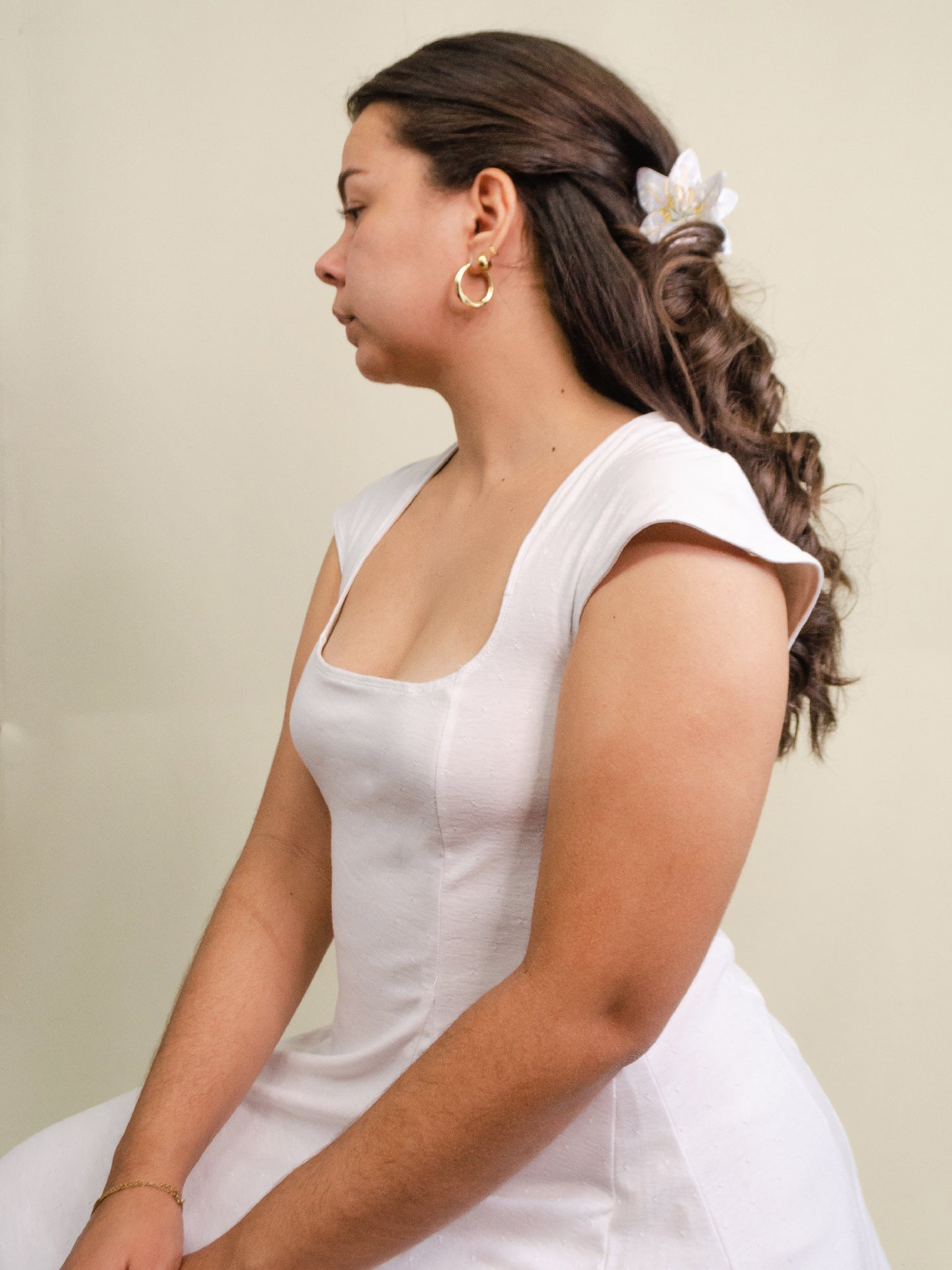 Robe Camille | Daisy White