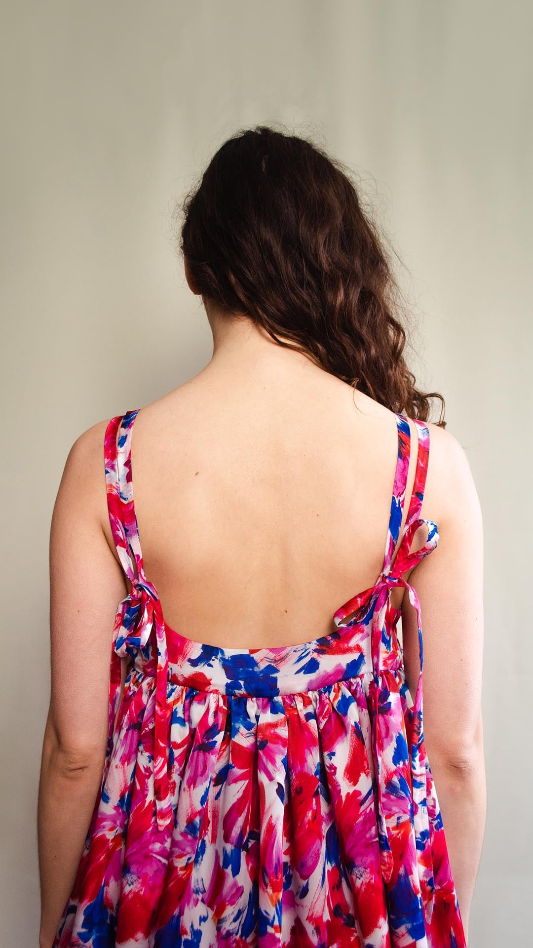Odile Dress | Paint Brush Print