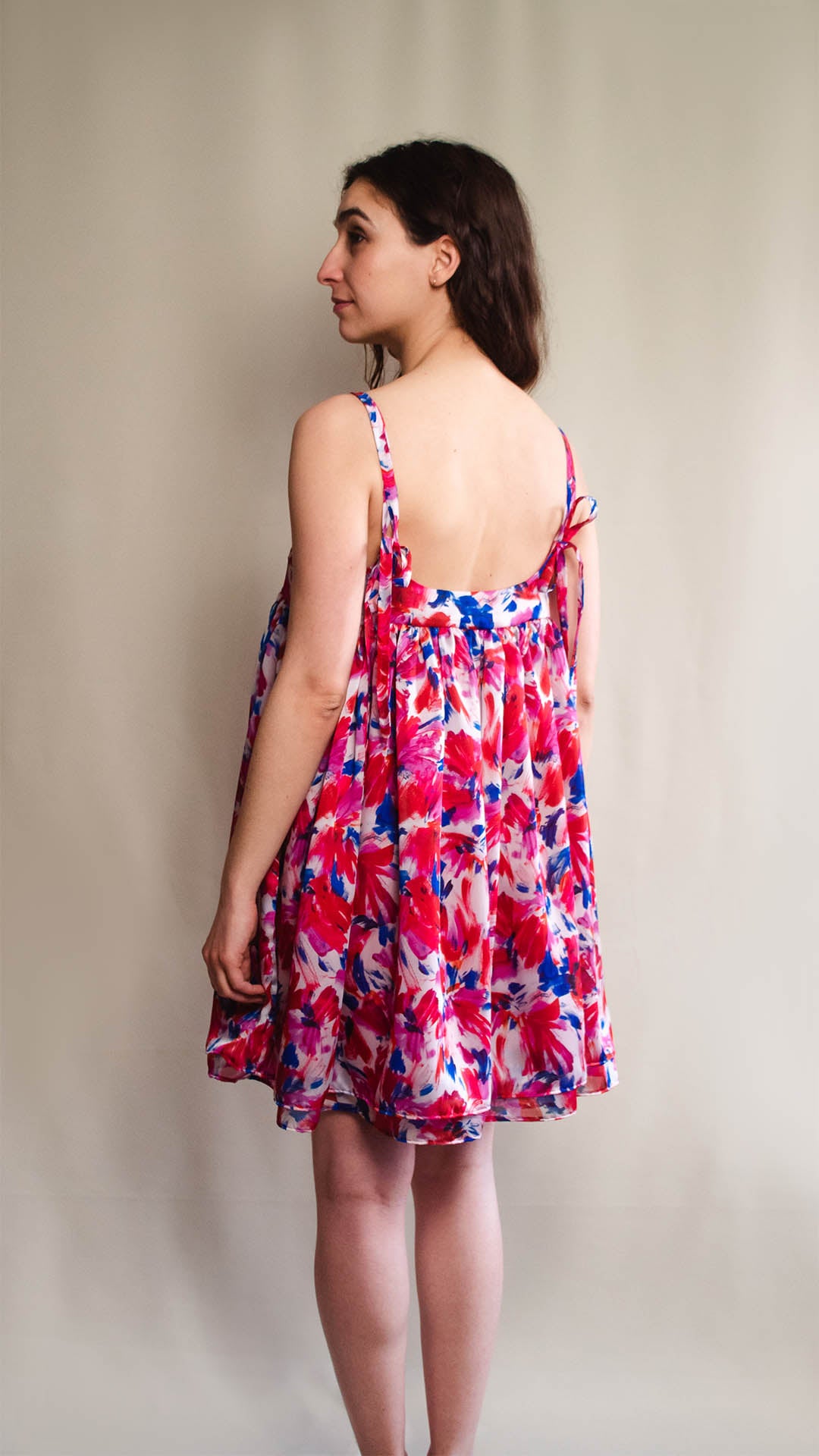 Odile Dress | Paint Brush Print