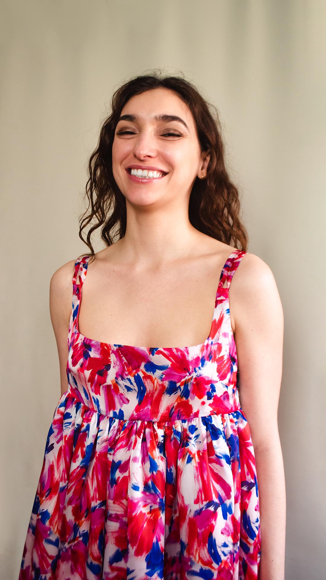 Odile Dress | Paint Brush Print