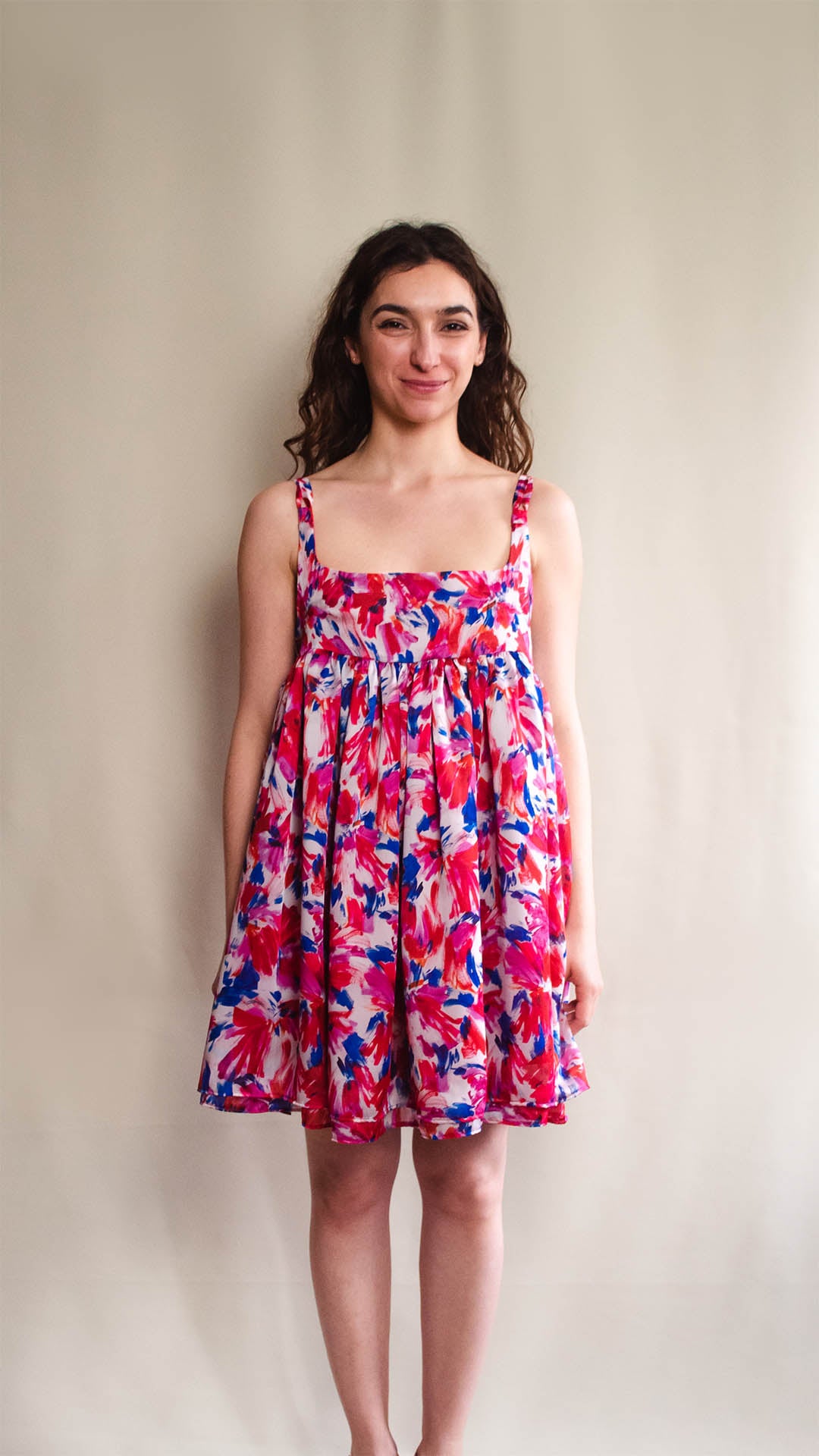 Odile Dress | Paint Brush Print