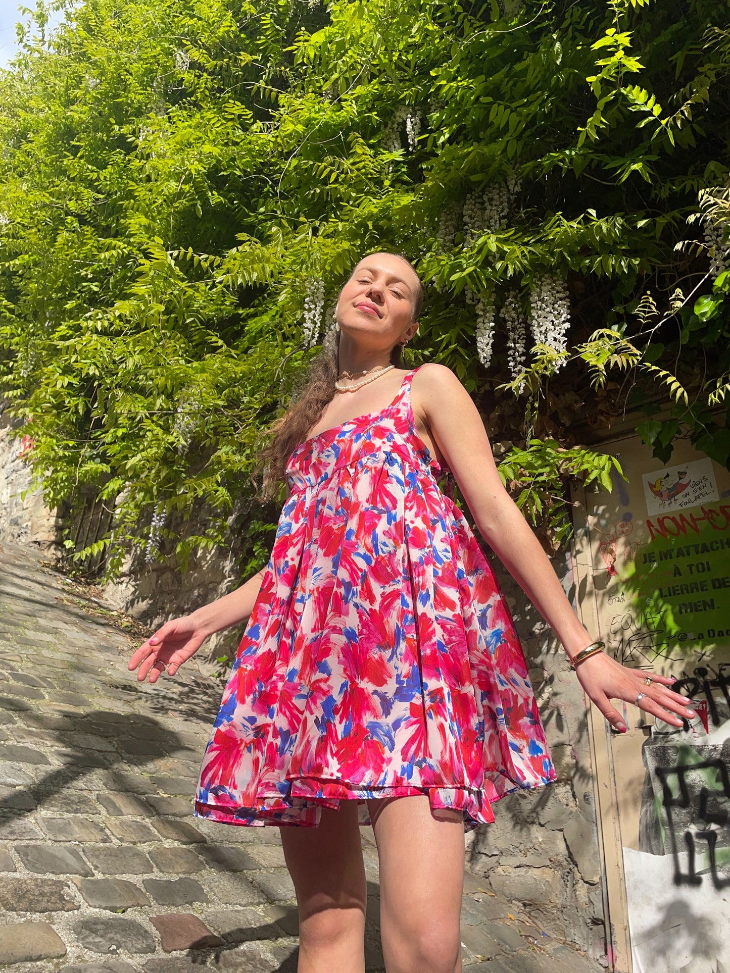 Odile Dress | Paint Brush Print