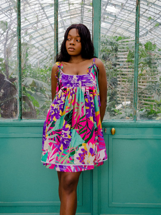 Odile Dress | Paint Brush Print