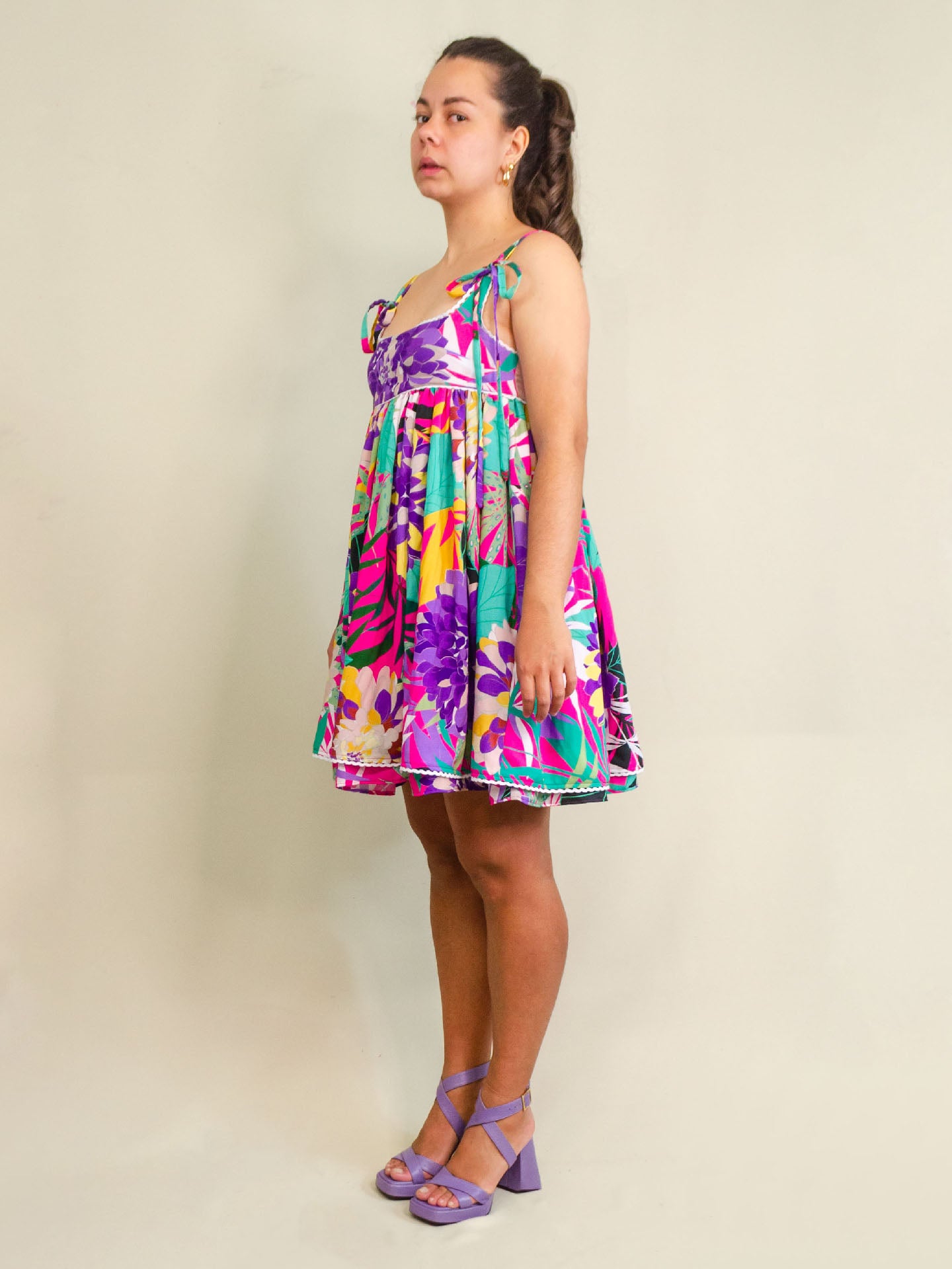 Odile Dress | Paint Brush Print