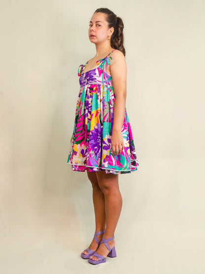 Odile Dress | Paint Brush Print