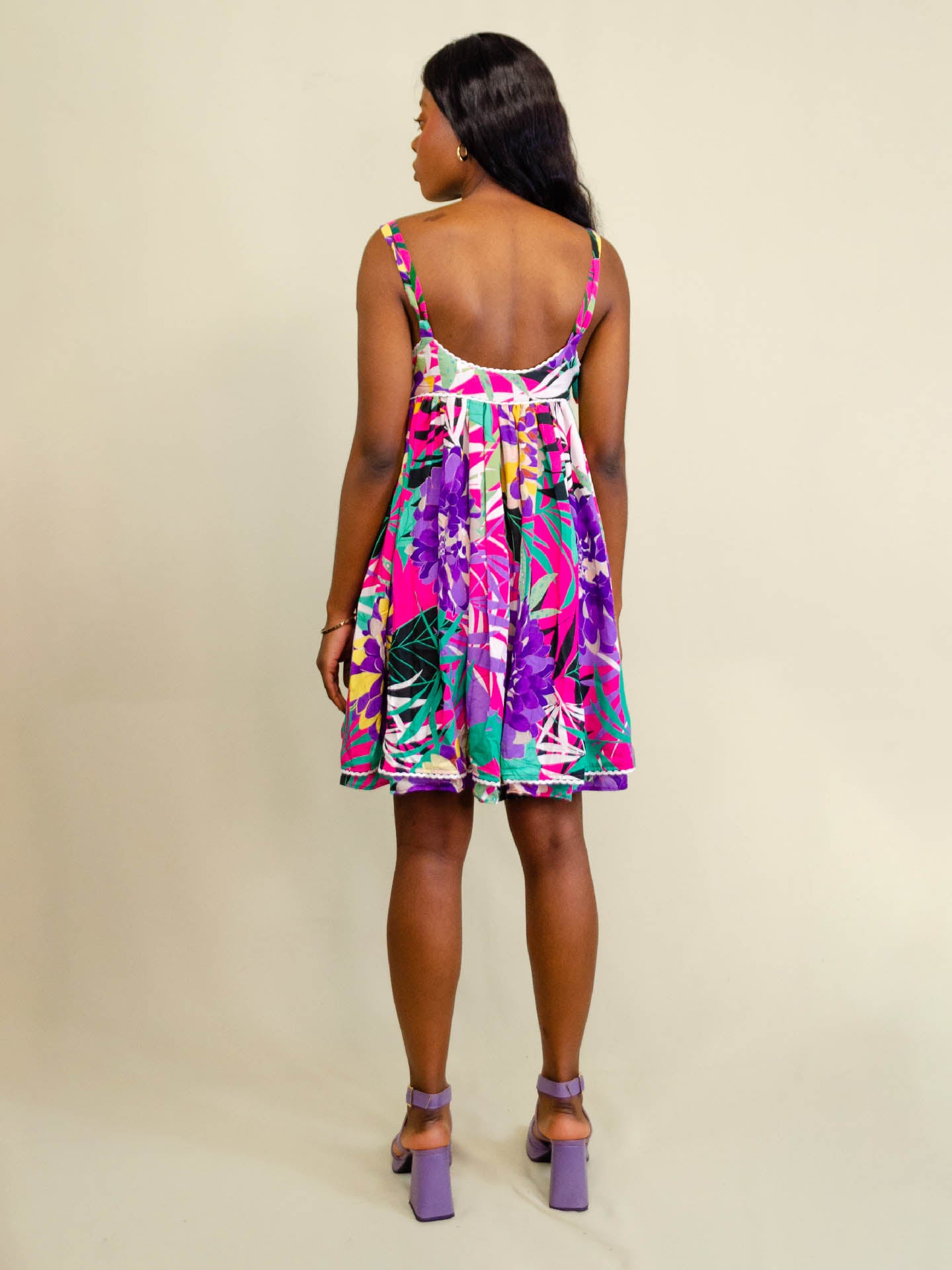 Odile Dress | Paint Brush Print