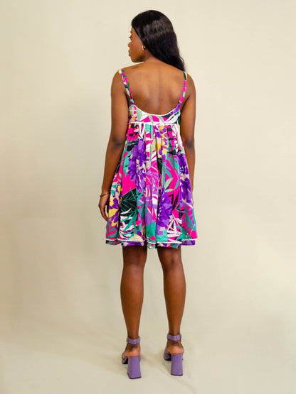 Odile Dress | Paint Brush Print