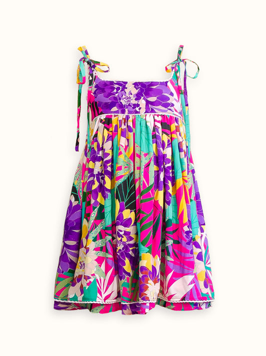 Odile Dress | Paint Brush Print