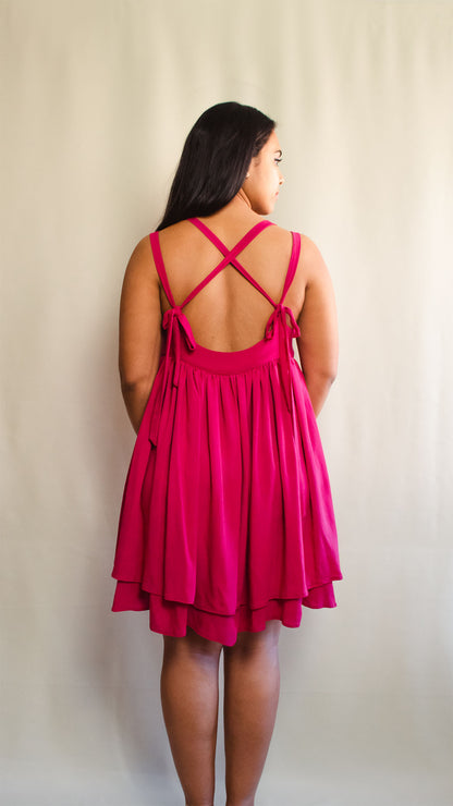 Odile Dress | Raspberry