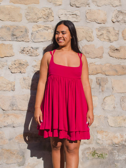 Odile Dress | Raspberry